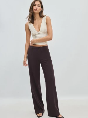Obrázek produktu Stradivarius Rovné Slim Kalhoty Dark Purple