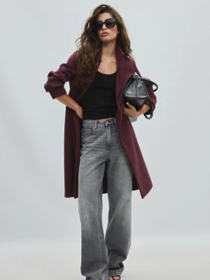 Obrázek produktu Stradivarius Rovný Kabát S Měkkým Povrchem Purple