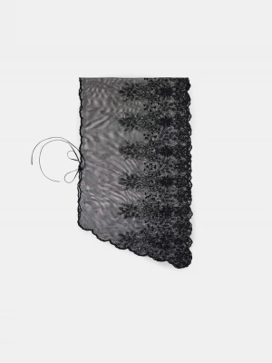Obrázek produktu Stradivarius Rovný Krajkový Pareo Black