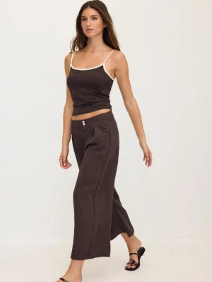 Obrázek produktu Stradivarius Rustikální Kalhoty Culottes Brown