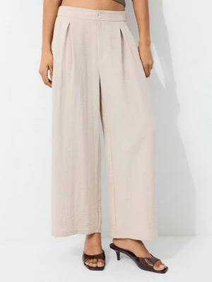 Obrázek produktu Stradivarius Rustikální Kalhoty Culottes Stone