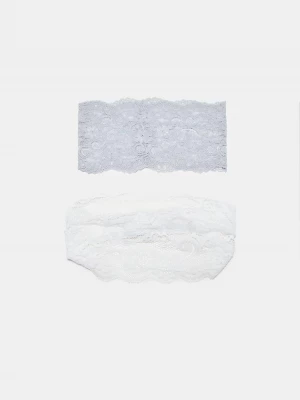 Obrázek produktu Stradivarius Sada Elastických Krajkových Gumiček Do Vlasů Pearl Grey