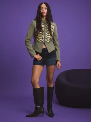 Obrázek produktu Stradivarius Sako S Kovovým Knoflíkem Khaki