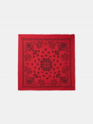 Obrázek produktu Stradivarius Šátek Bandana S Potiskem A Jemným Povrchem Red