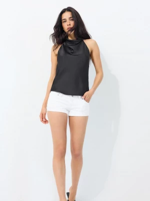 Obrázek produktu Stradivarius Saténový Top Halter Black