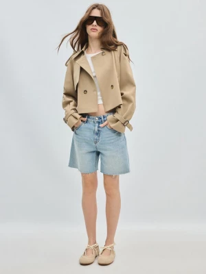 Obrázek produktu Stradivarius Splývavý Krátký Trenčkot Khaki