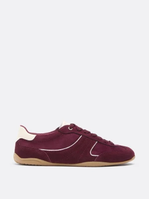 Obrázek produktu Stradivarius Tenisky S Tenkou Podrážkou A Koženými Detaily Burgundy