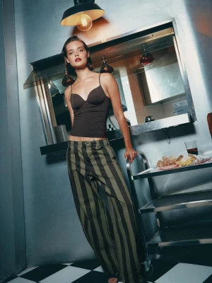 Obrázek produktu Stradivarius Top Korzetového Stylu Brown