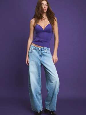 Obrázek produktu Stradivarius Top Korzetového Stylu Purpurová