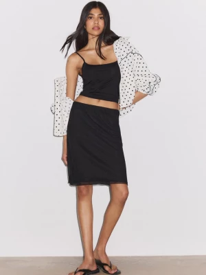 Obrázek produktu Stradivarius Tylóvá Midi Sukně Black