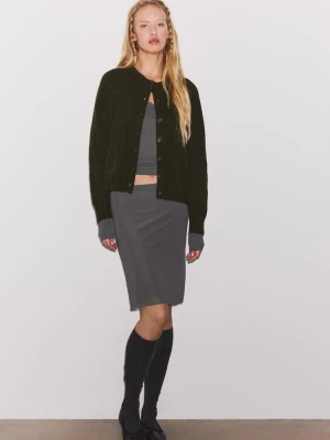 Obrázek produktu Stradivarius Úpletový Kardigan Oversize Khaki