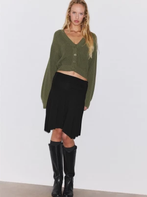 Obrázek produktu Stradivarius Úpletový Kardigan Výstřihem Do V Khaki