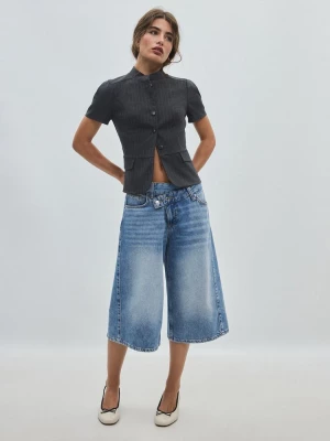 Obrázek produktu Stradivarius Vypasovaná Košile S Krátkým Rukávem Dark Grey
