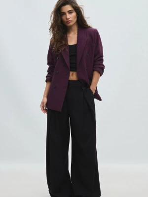 Obrázek produktu Stradivarius Vypasované Sako S Knoflíky Purple
