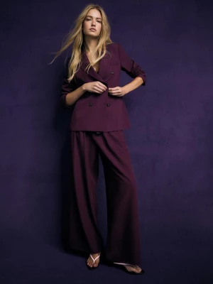Obrázek produktu Stradivarius Vypasované Sako S Knoflíky Purple