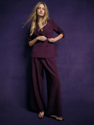 Obrázek produktu Stradivarius Vypasované Sako S Knoflíky Purple