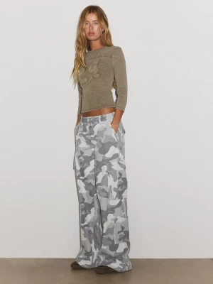 Obrázek produktu Stradivarius Vzorované Cargo Kalhoty Grey