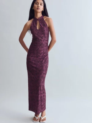 Obrázek produktu Stradivarius Žakárové Midi Šaty Purple