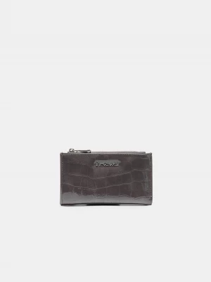 Obrázek produktu Stradivarius Základní Peněženka S Efektem Kroko Dark Grey