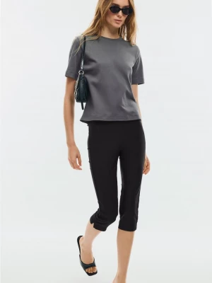Obrázek produktu Stradivarius Základní Tričko Regular Fit Vyšší Gramáží Dark Grey