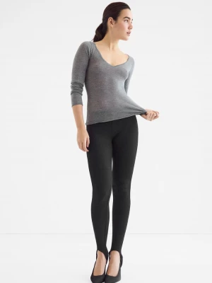 Obrázek produktu Stradivarius Základní Vlněný Svetr S Výstřihem Do V Grey Melange