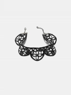 Obrázek produktu Stradivarius Zrcadlový Choker S Vlnkami Black