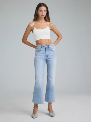 Obrázek produktu Stradivarius Zvonové Džíny D78 Cropped Modrý Denim