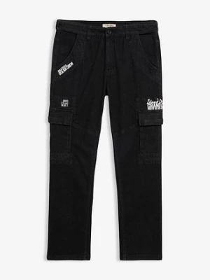 Obrázek produktu Strečové cargo džíny Relaxed Fit s pohodlným pasem, Straight BonPrix