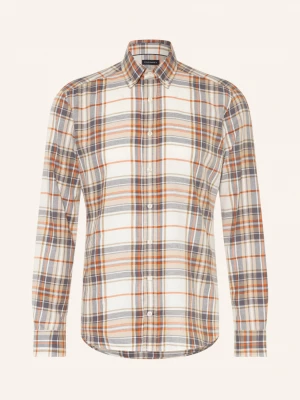 Obrázek produktu Strokesman's Flanelová Košile Regular Fit krémová / šedá / oranžová