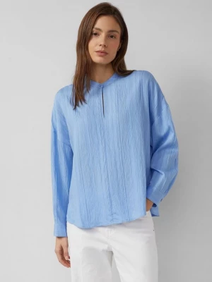 Obrázek produktu Strukturierte Oversize Bluse im Viskosemix s.Oliver modrá