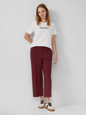 Obrázek produktu Strukturované culottes s elastickým pasem s.Oliver červená