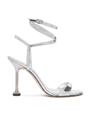 Obrázek produktu Stuart Weitzman Sandály Naudistini Wrap 100 SM911 Stříbrná