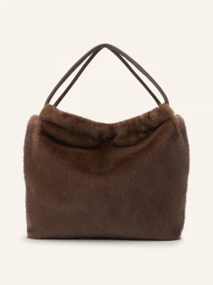 Obrázek produktu Studio Ar Shopper Alexi Z Umělé Kožešiny tmavě hnědá