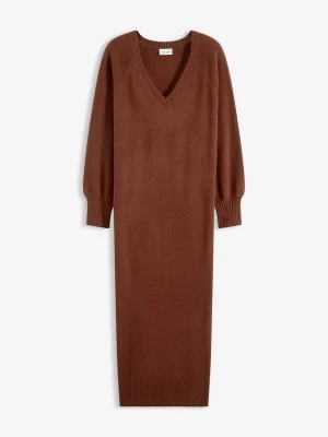 Obrázek produktu Sukienka dzianinowa oversize midi BonPrix brązowy