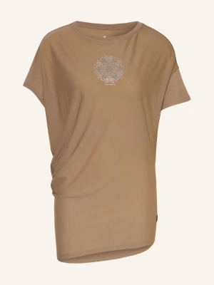 Obrázek produktu Super.Natural Funkční Tričko Ornamental Loose S Merino Vlnou světle hnědá / šedá