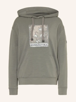 Obrázek produktu Super.Natural Mikina S Kapucí Snowdrops S Merino Vlnou khaki / béžová / režná