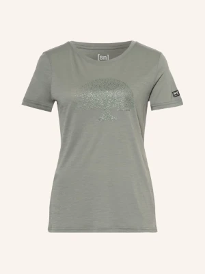 Obrázek produktu Super.Natural Tričko Tree Of Knowledge S Merino Vlnou khaki