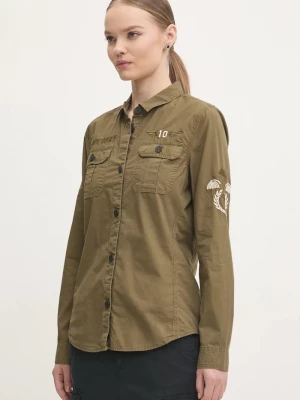 Obrázek produktu Superdry Bavlněná košile Superdry zelená