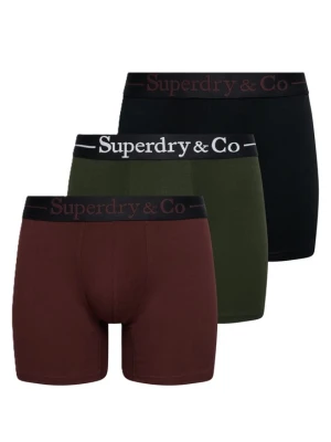 Obrázek produktu Superdry & Co Boxerky tmavě zelená / burgundská červeň / černá