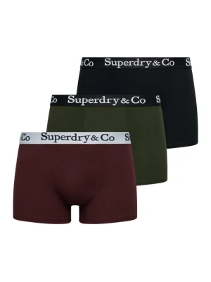 Obrázek produktu Superdry & Co Boxerky tmavě zelená / vínově červená / černá