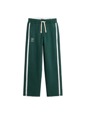 Obrázek produktu Superdry & Co Kalhoty 'Athletic Fives' smaragdová / bílá