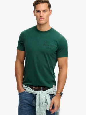 Obrázek produktu Superdry & Co Tričko '1954 Company' smaragdová / černá