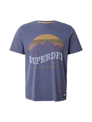 Obrázek produktu Superdry & Co Tričko 'Outdoors Mountain' tmavě modrá / světle šedá / khaki / bobule