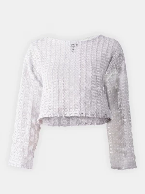 Obrázek produktu Svetr Pieces stříbrná barva