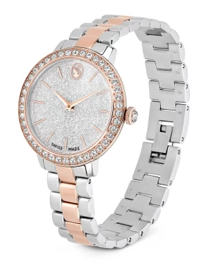 Obrázek produktu Swarovski Analogové hodinky 'Matrix' růžově zlatá / stříbrná