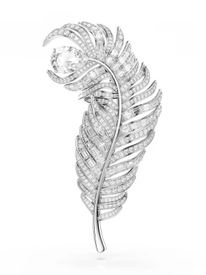 Obrázek produktu Swarovski brože kovová VIENNA stříbrná