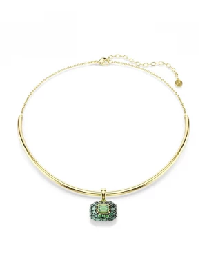 Obrázek produktu Swarovski náhrdelník s přívěskem dámský pozlacený kovový s kubickým zirkonem SUBLIMA zelená