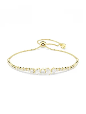 Obrázek produktu Swarovski náramek dámský pozlacený kovový s kubickým zirkonem MESMERA zlatá