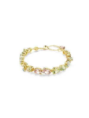 Obrázek produktu Swarovski Náramek 'Gema' světlemodrá / zlatá / světle zelená / růžová
