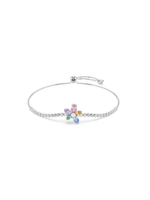 Obrázek produktu Swarovski Náramek zelená / šeříková / růžová / stříbrná